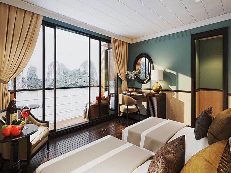 Ocean View Suite - 2 Pax/ Cabin (Location: 2nd deck - Private Balcony)